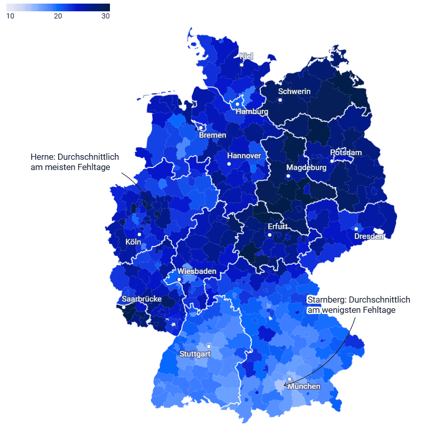Sick Days in Bavaria 2024: What HR Must Learn From the New BR/BKK Data